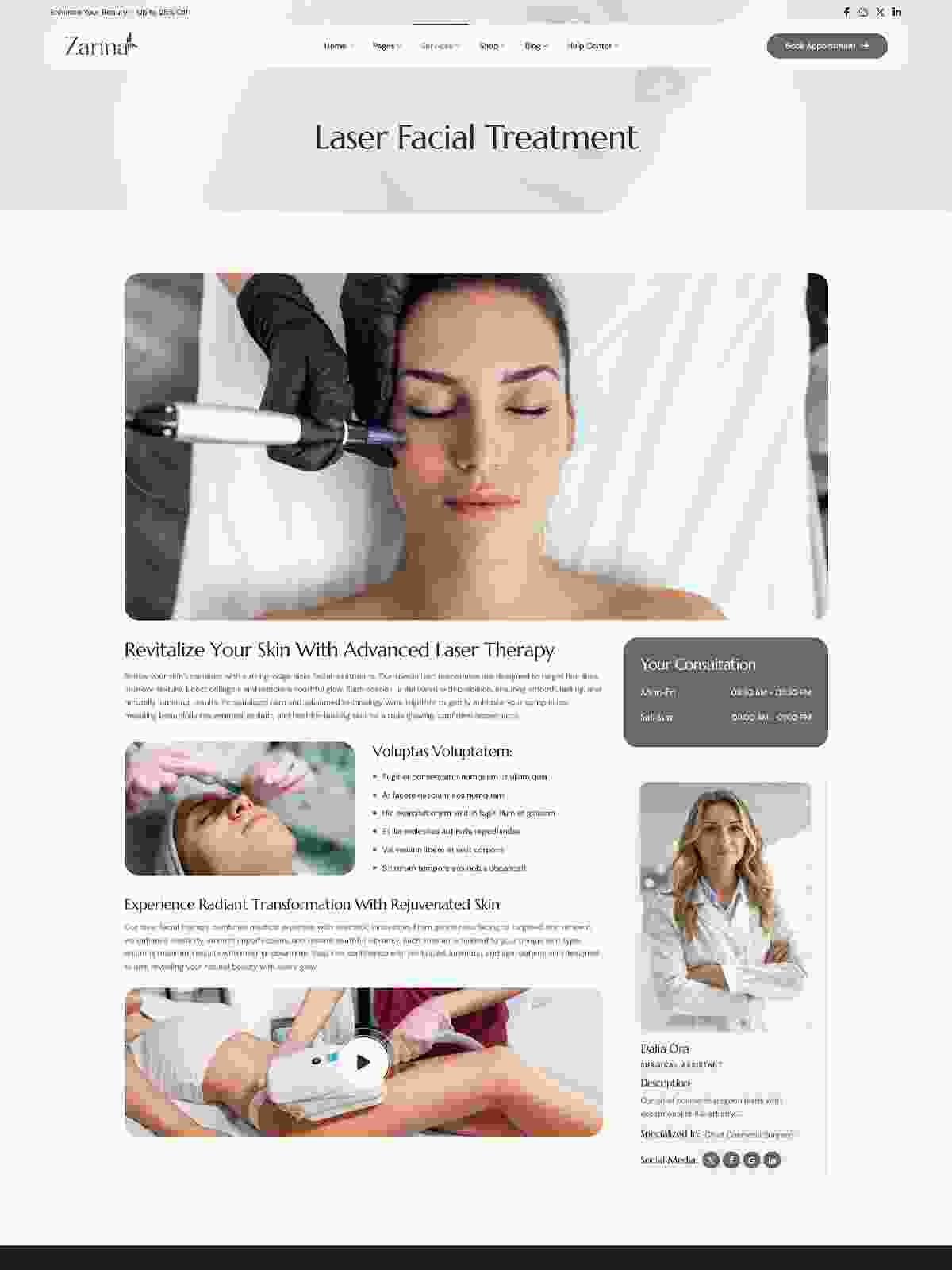 Laser Facial Treatment-page